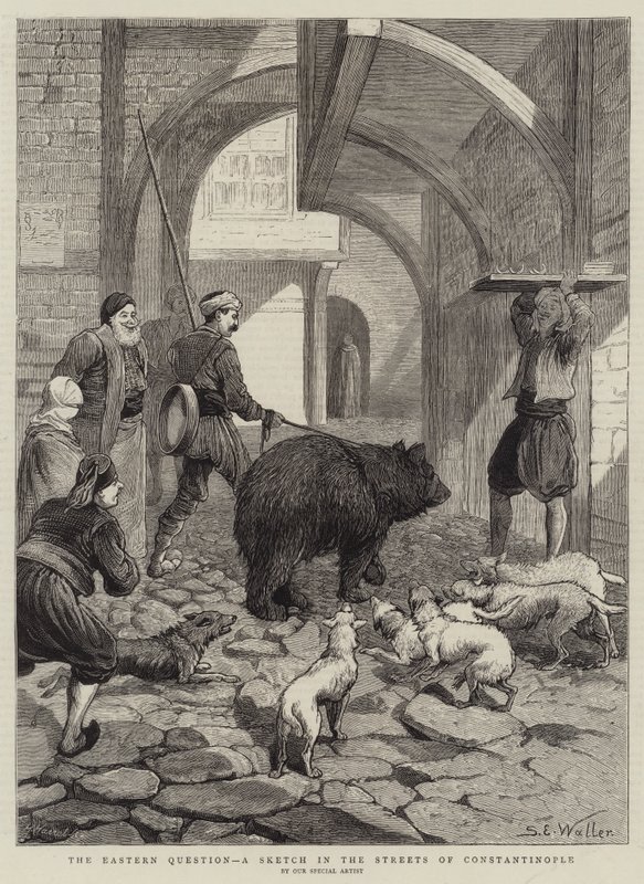 Doğu Sorunu, Konstantinopolis Sokaklarında Bir Eskiz by Samuel Edmund Waller