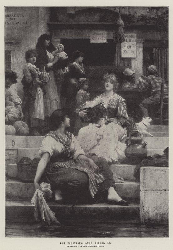 Venedikliler by Samuel Luke Fildes