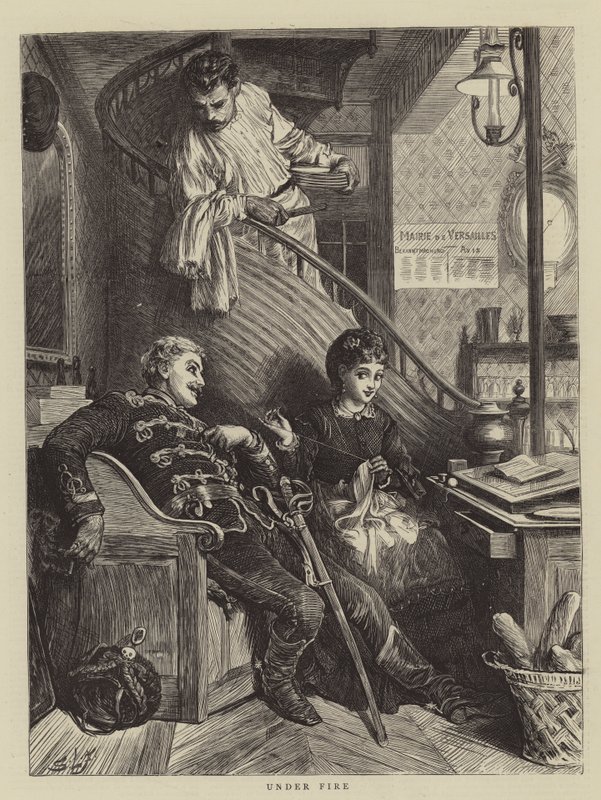 Ateş altında by Samuel Luke Fildes