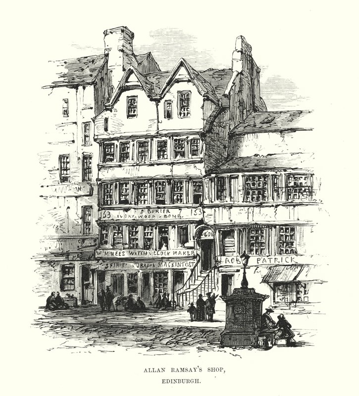Allan Ramsays Mağazası, Edinburg by Samuel Read
