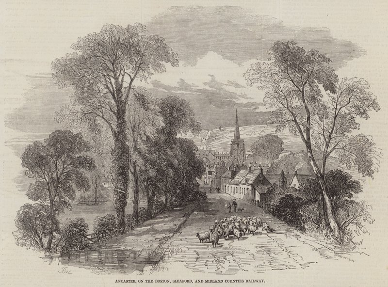 Ancaster, Boston, Sleaford ve Midland Vilayetler Demiryolu üzerinde by Samuel Read