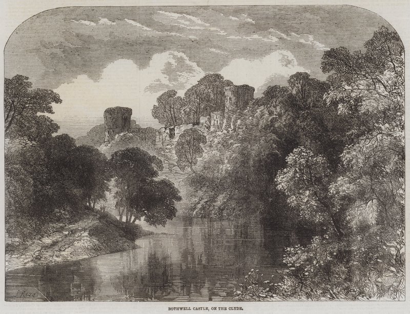 Clyde üzerinde Bothwell Kalesi, by Samuel Read
