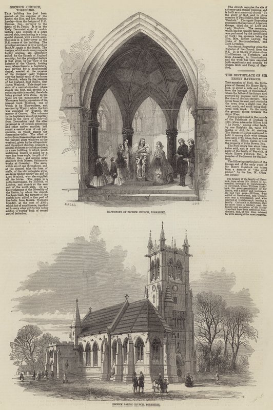 Escrick Kilisesi, Yorkshire by Samuel Read