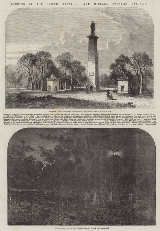 Boston, Sleaford ve Midland Vilayetler Demiryolunun Açılışı by Samuel Read