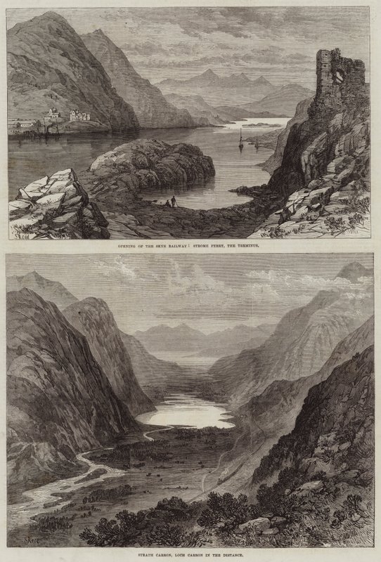Skye Demiryolunun Açılışı by Samuel Read