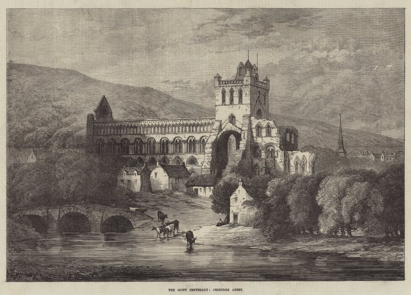 Scott Yüzüncü Yıl, Jedburgh Manastırı by Samuel Read