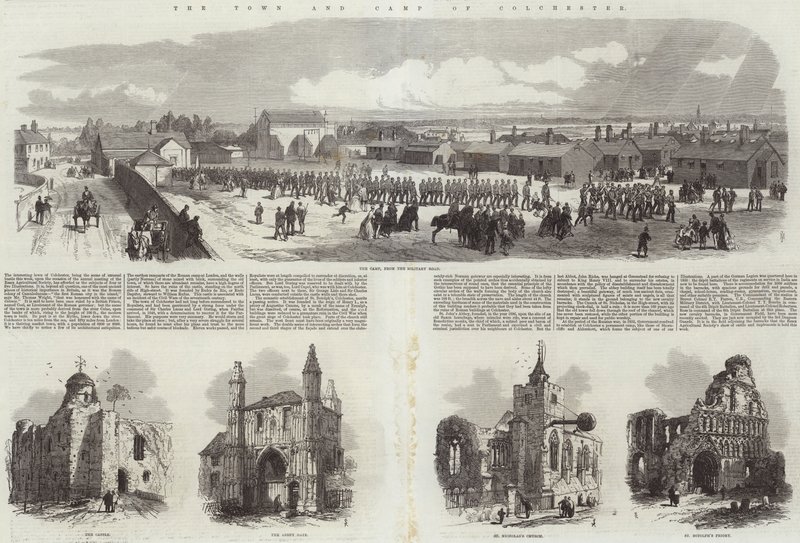 Colchester Kasabası ve Kampı by Samuel Read