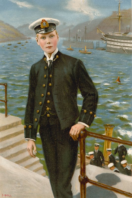 Edward, Galler Prensi, gelecekteki Kral Edward VIII (renkli taş) by Samuel (after) Begg