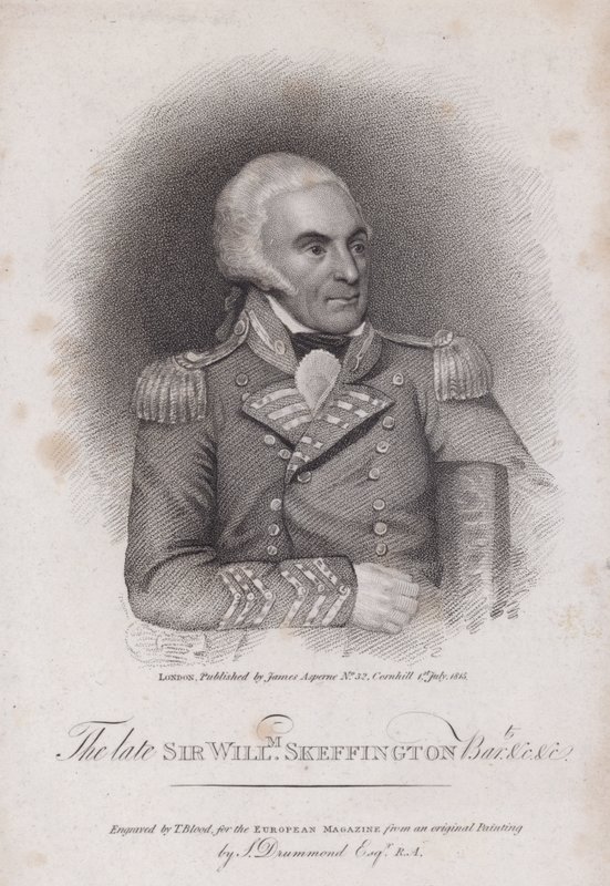 Sir William Skeffington (1742-1815), Leicestershire yeomanry Albay (gravür) by Samuel (after) Drummond