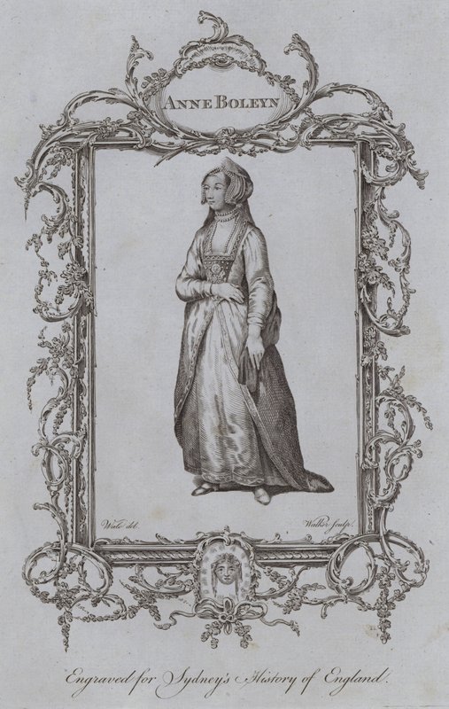 Anne Boleyn (gravür) by Samuel (after) Wale