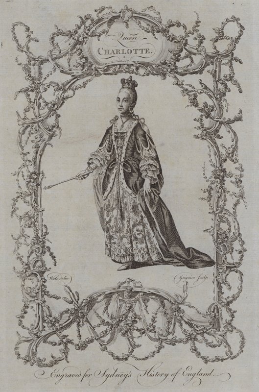 Kraliçe Charlotte (gravür) by Samuel (after) Wale