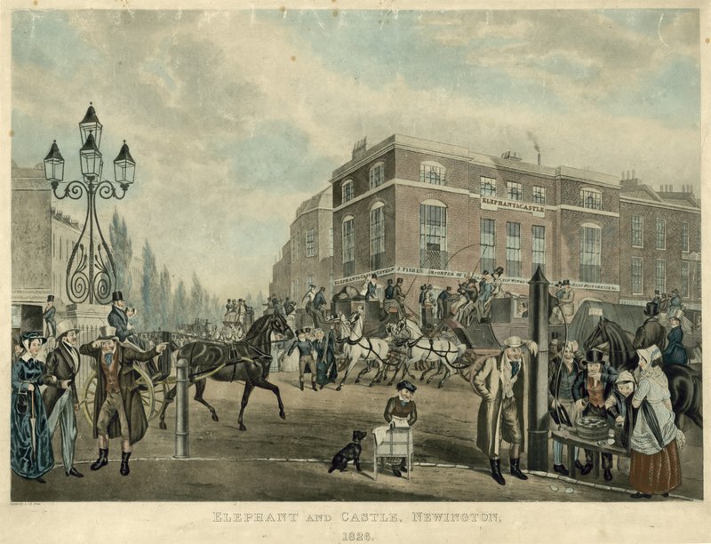 Fil ve Kale, Newington, Londra, 1826 by Samuel John Egbert Jones