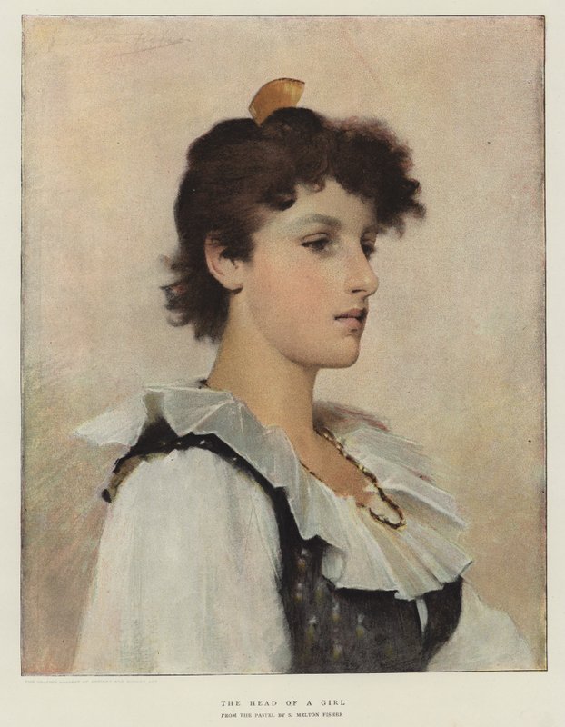Bir Kızın Başı by Samuel Melton Fisher