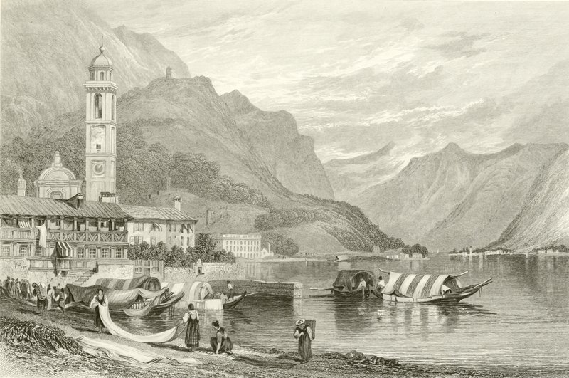 Como Gölü, İtalya by Samuel Prout
