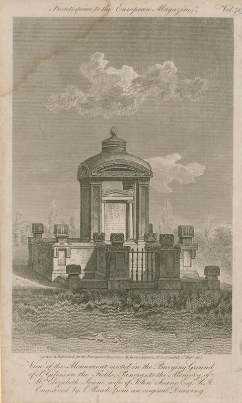 Elizabeth Soane Anıtı by Samuel Rawle