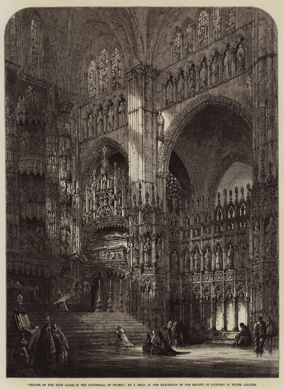 Toledo Katedrali'ndeki Yüksek Sunak Şapeli by Samuel Read