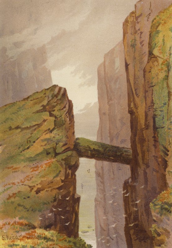 Kuzey İrlanda, Gri Adamın Yolu, Fair Head, Antrim Kontluğu (renkli taş) by Samuel Read