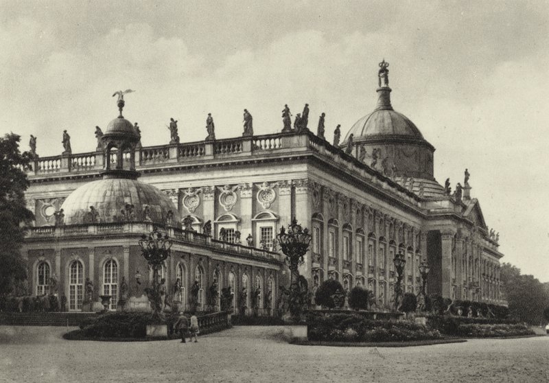 Potsdam, Yeni Saray; Yeni Saray (s/b fotoğraf) by Sasha Stone