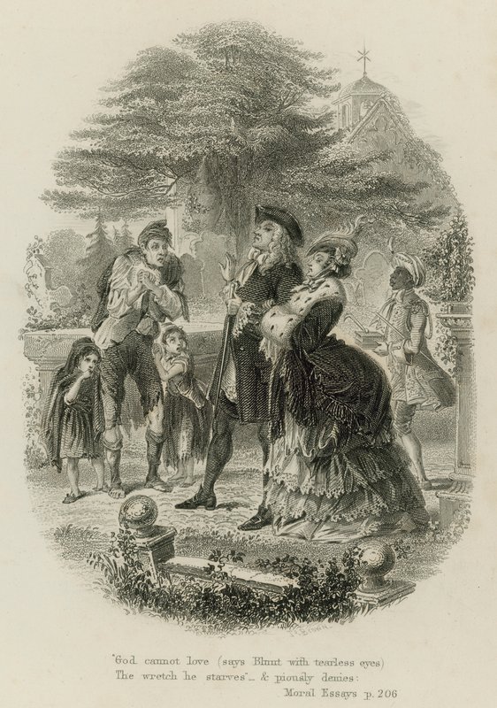 Ahlaki Denemelerden bir sahne, Alexander Pope (gravür) by Scottish School
