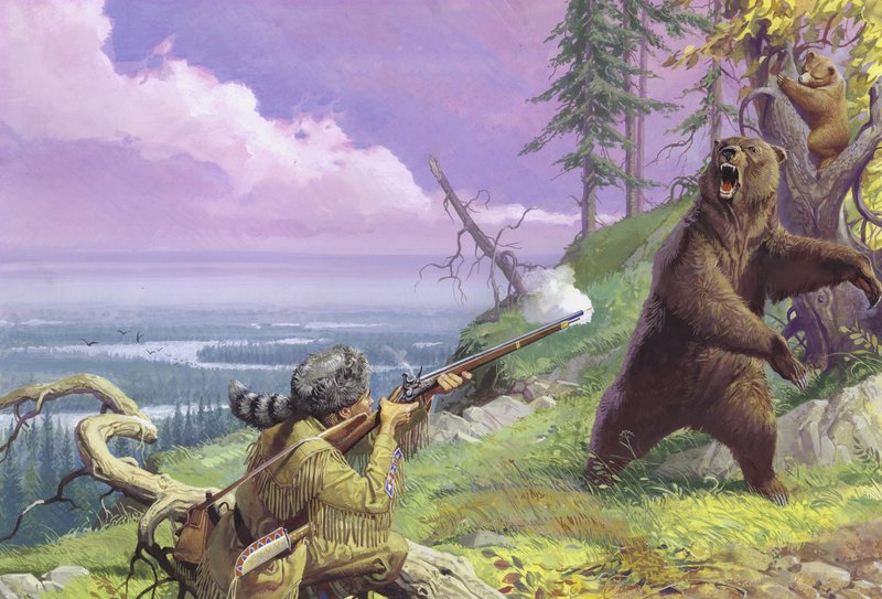 Daniel Boone Vahşi Doğa Yolunu Açıyor by Severino Baraldi