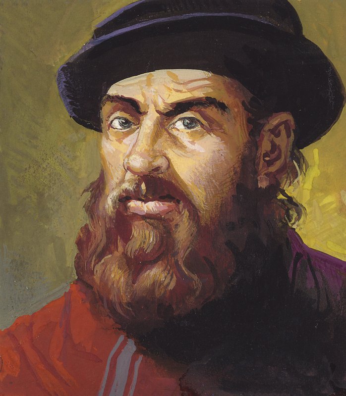 Ferdinand Macellan (kağıt üzerine guaj) by Severino Baraldi