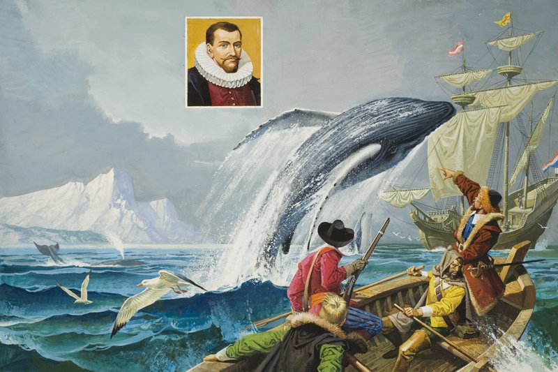 Henry Hudson (c.1570-1611) (kağıt üzerine guaj) by Severino Baraldi