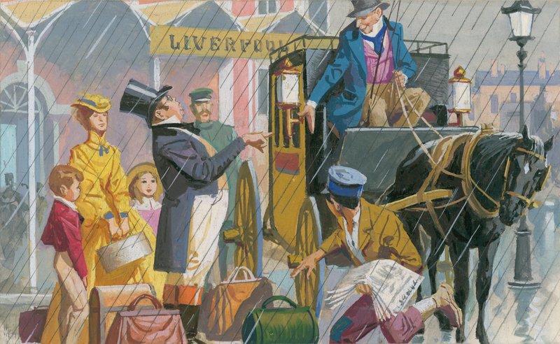 Siyah Güzel için illüstrasyon (kağıt üzerine guaj) by Severino Baraldi