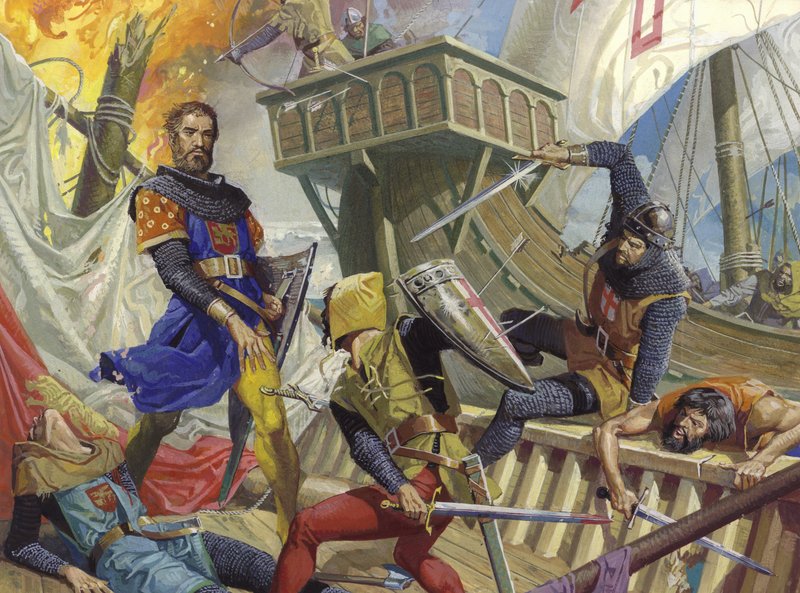 Cenevizliler tarafından yakalanan Marco Polo, 20. yüzyıl (kağıt üzerine guaj) by Severino Baraldi