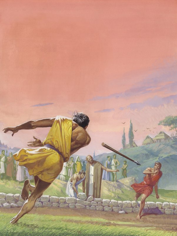 Romulus ve Remus (kağıt üzerine guaj) by Severino Baraldi