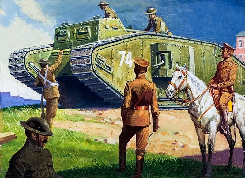 Batı Cephesinde Tank by Severino Baraldi