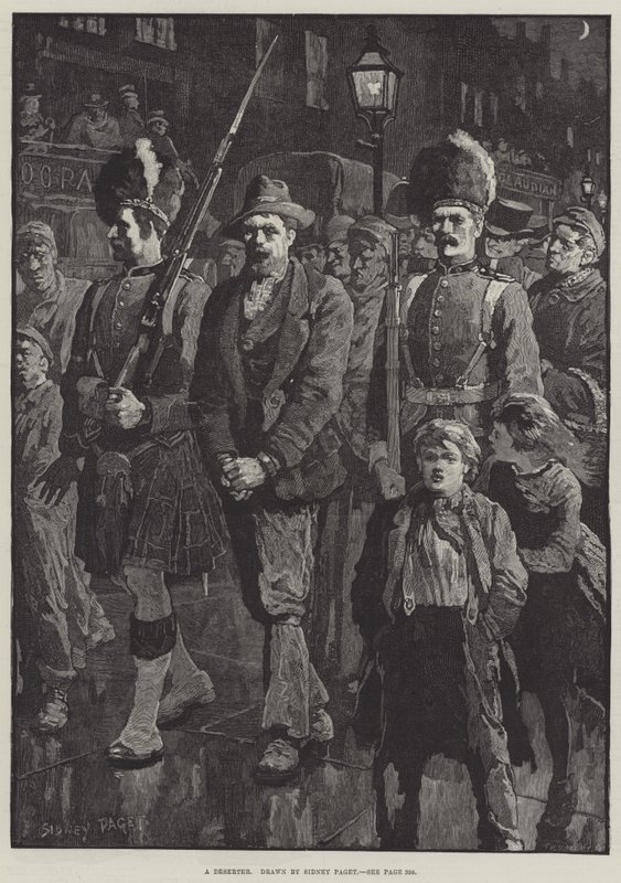 bir asker kaçağı by Sidney Paget