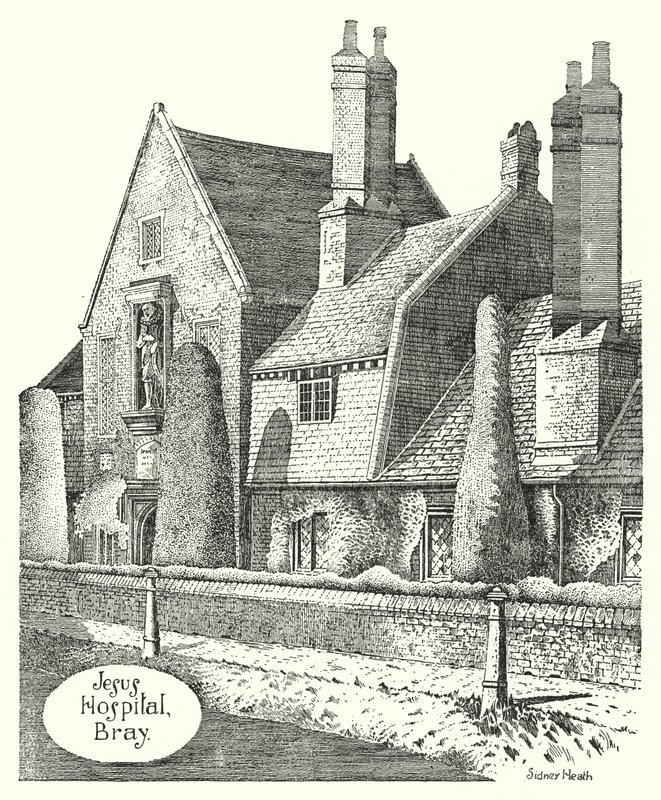 İsa Hastanesi, Bray (gravür) by Sidney Heath