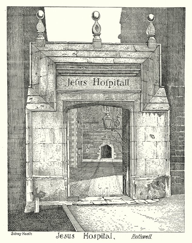 İsa Hastanesi, Rothwell (gravür) by Sidney Heath