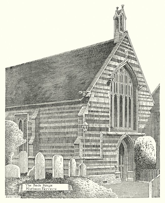 Bede Evi, Higham Ferrers (gravür) by Sidney Heath