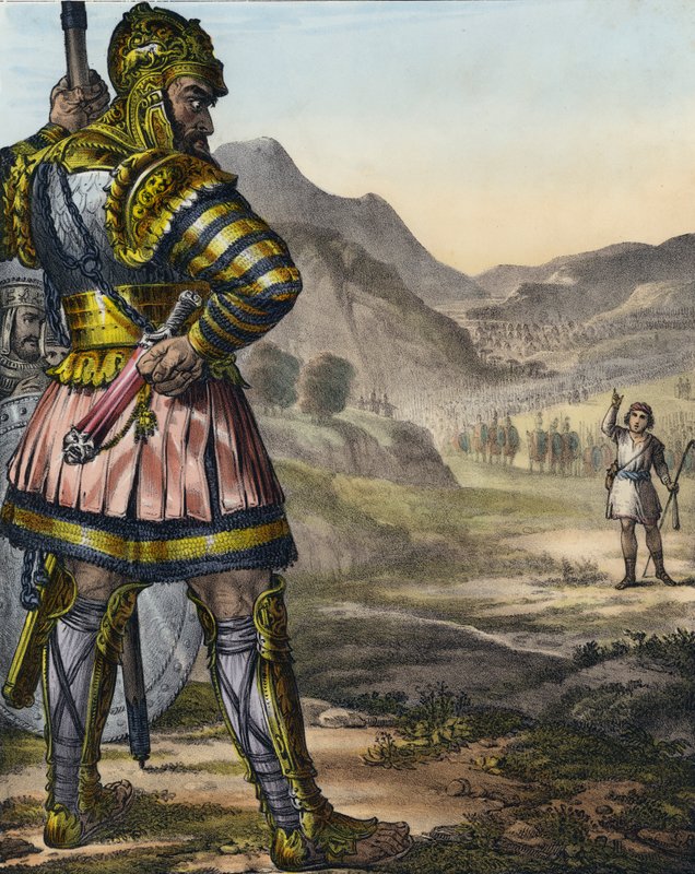 David ve Goliath by Siegfried Detler Bendixen