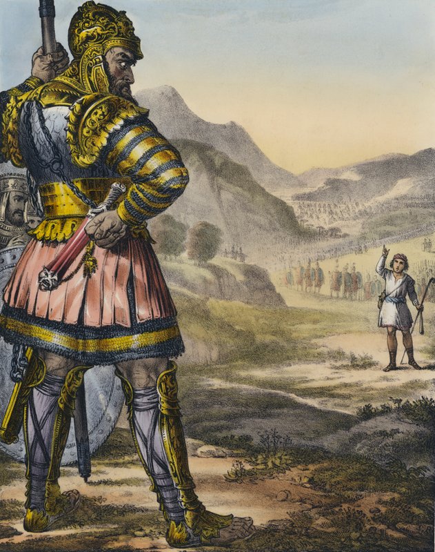 David ve Goliath by Siegfried Detler Bendixen