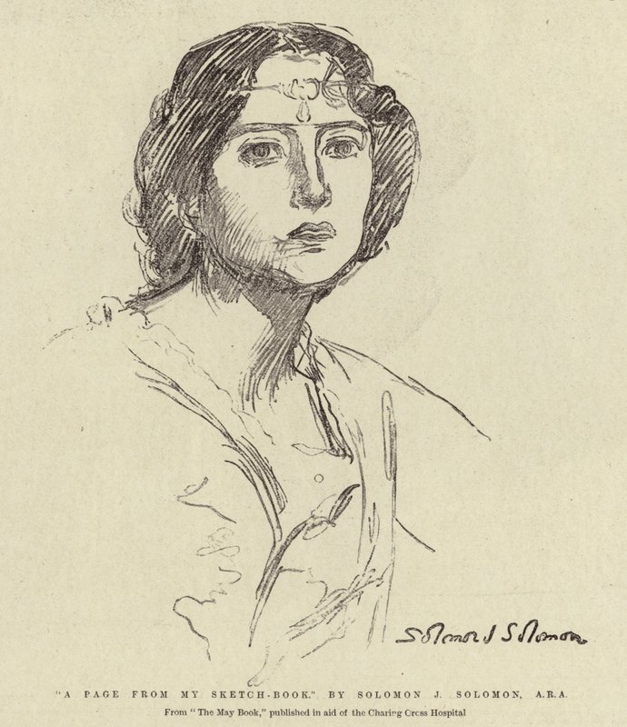 Eskiz Kitabımdan Bir Sayfa by Solomon Joseph Solomon