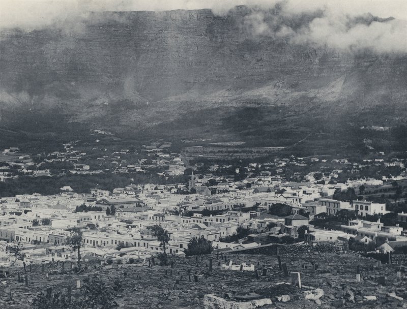 Cape Town ve Masa Dağı (s/b fotoğraf) by South African Photographer