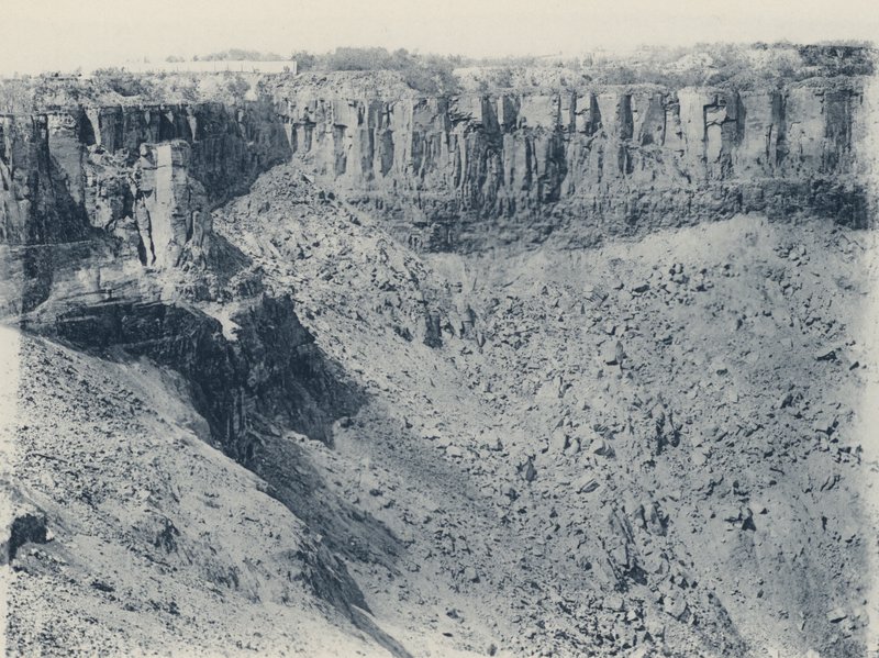De Beers Açık Madeni, bugünkü haliyle (s/b fotoğraf) by South African Photographer