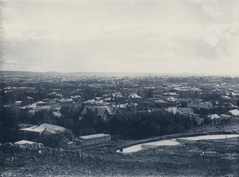 Doornfontein, Tepeden Panorama (s/b fotoğraf) by South African Photographer
