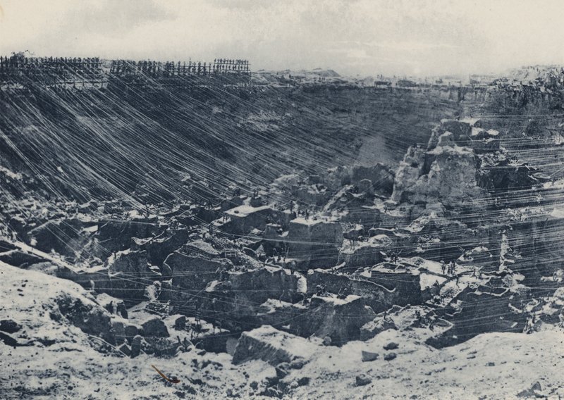 Eski Günlerden Sahneler, Kimberley Madeni 1874 (s/b fotoğraf) by South African Photographer
