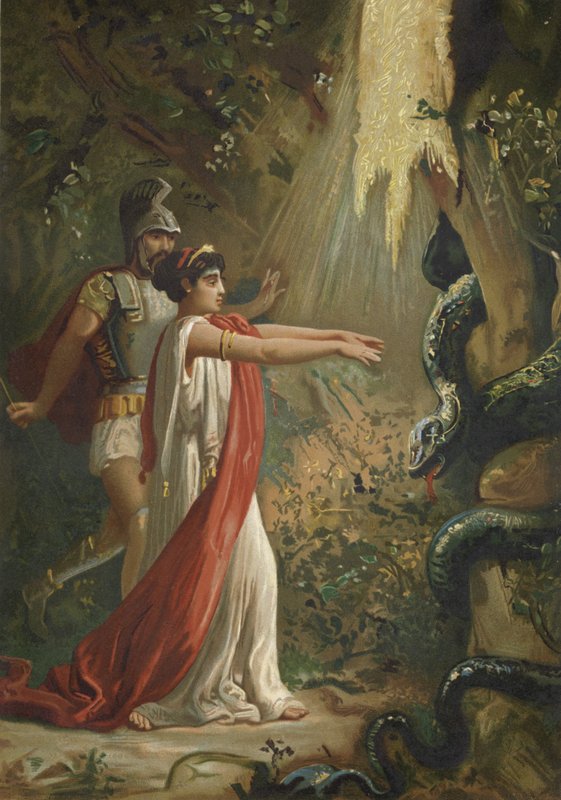 Medea, Altın Postu koruyan ejderhayı uyutuyor by Spanish School