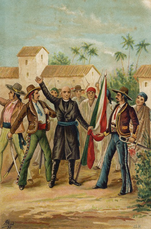 Katolik rahip Miguel Hidalgo y Costilla, Meksika
