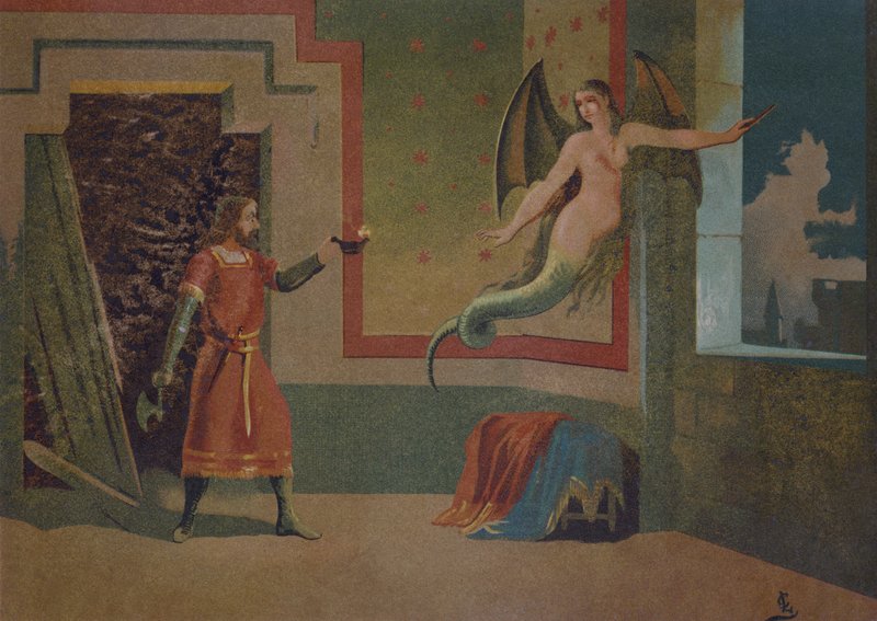 Su ruhunun dönüşümü Melusine by Spanish School