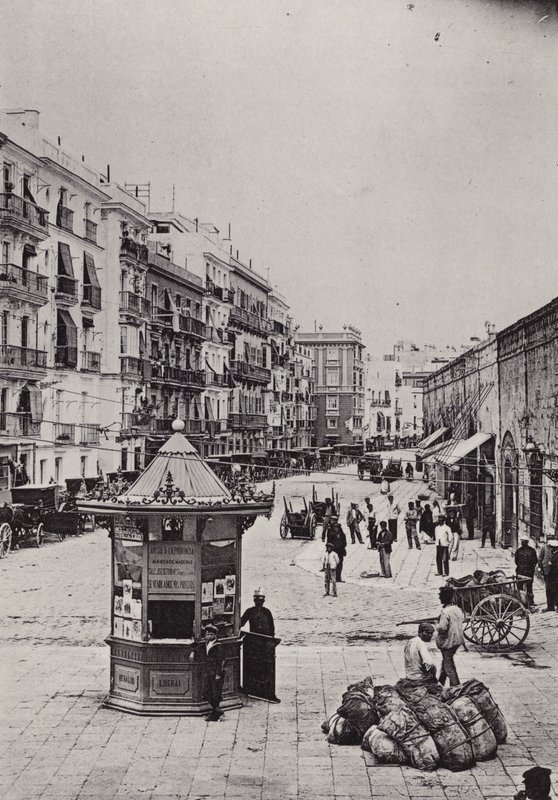 Cadiz: Calle de Isaac Peral (s/b fotoğraf) by Spanish Photographer