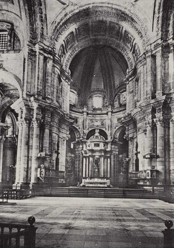 Cadiz: Katedralin İçi (s / b fotoğraf) by Spanish Photographer