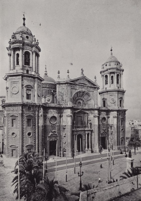 Cadiz: La Catedral (s/b fotoğraf) by Spanish Photographer