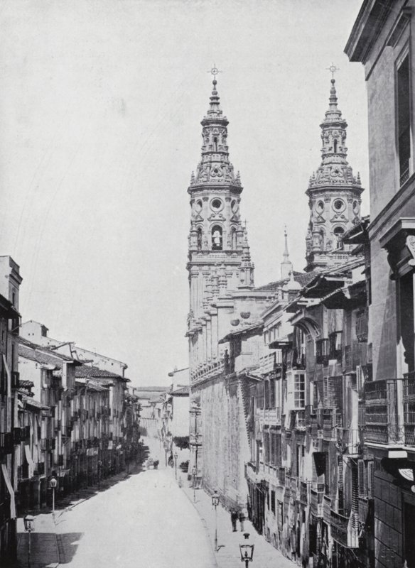 Calle Del Mercado, Logrono (b/w fotoğraf) by Spanish Photographer