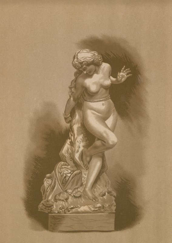 Andromeda canavar tarafından yutulmaya maruz kaldı. by Spanish School
