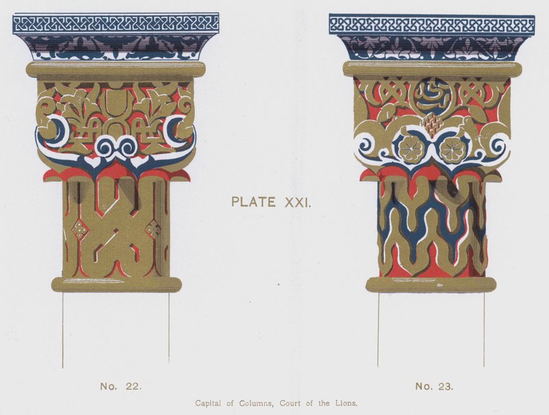 Sütunların Başkenti, Aslanlar Mahkemesi (renkli taş) by Spanish School
